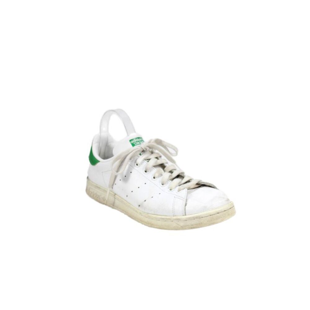 Adidas Stan Smith Mens Leather Lace-Up Casual Sneakers White Size 9.5